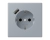 Розетка 2K+З USB Typ A Jung LC1520-18A257