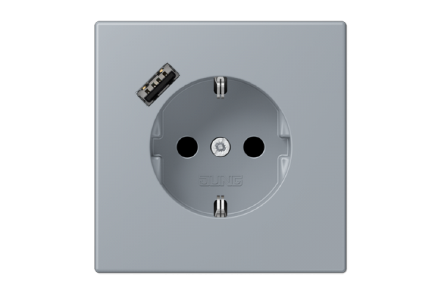 Розетка 2K+З USB Typ A Jung LC1520-18A257