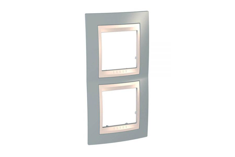 Рамка 2-постовая вертикальная Schneider Electric Unica Хамелеон MGU6.004V.565