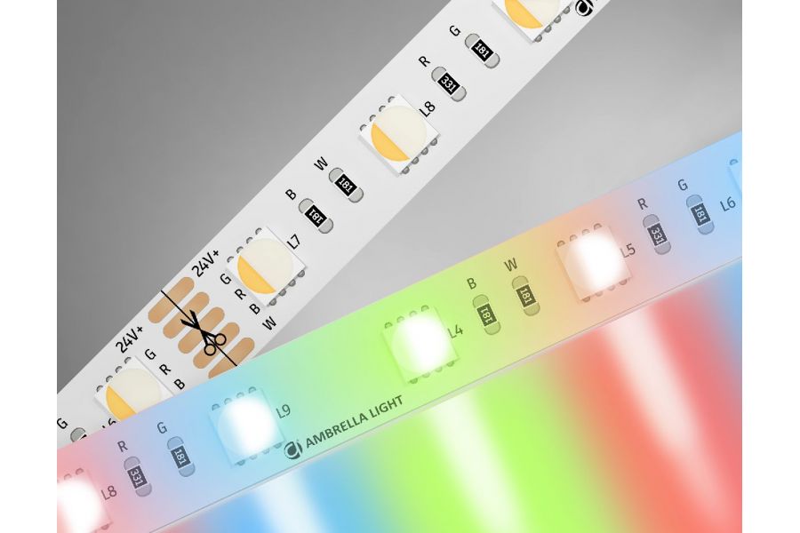 Светодиодная лента Ambrella Light Illumination 24В 5050 10Вт/м RGBW+4500K 5м IP20 GS4402