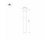 Ландшафтный светильник Arlight LGD-STEM-BOLL-H900-10W Warm3000 (BK, 185 deg, 230V) 046613