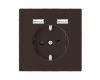 Розетка компьютерная USBx2 Schneider Electric Merten D-Life MTN2366-6052