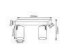 Спот Crystal Lux CLT 017CW2 L250 WH