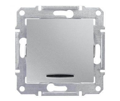 Выключатель одноклавишный с синей подсветкой Schneider Electric Sedna 10A 250V SDN1400160