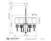 Подвесная люстра Lumina Deco Alessia LDP 1726-6 CHR
