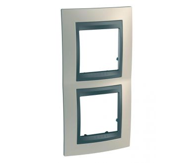 Рамка 2-постовая вертикальная Schneider Electric Unica Top MGU66.004V.295