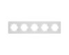 Рамка на 5 постов пластиковая Arlight FRM-PERIO-PL-5-WH 049762