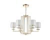 Подвесная люстра Crystal Lux Nicolas NICOLAS SP-PL6 GOLD/WHITE