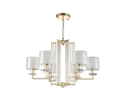 Подвесная люстра Crystal Lux Nicolas NICOLAS SP-PL6 GOLD/WHITE