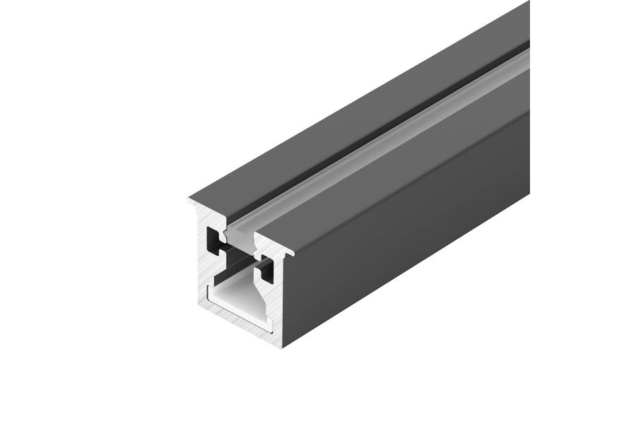 Профиль с экраном Arlight SL-MINI-3-H10-F12-2000 IRON GREY (Алюминий+пластик) 055322