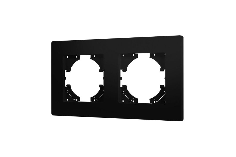 Рамка на 2 поста пластиковая Arlight FRM-PERIO-PL-2-BK 049751