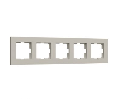 Рамка на 5 постов Werkel Slab (дымчатый софт) W0052917 4690389218477 a071630