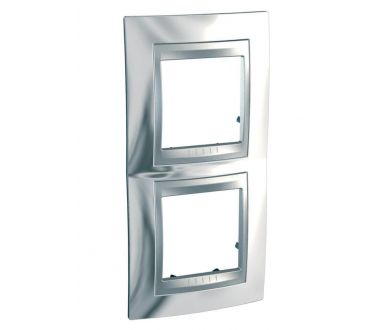 Рамка 2-постовая вертикальная Schneider Electric Unica Top MGU66.004V.010