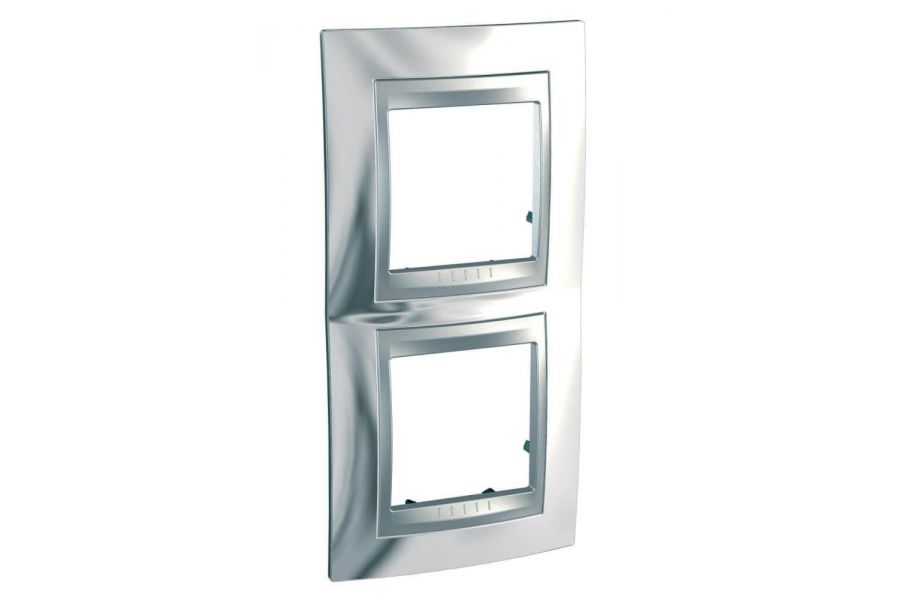 Рамка 2-постовая вертикальная Schneider Electric Unica Top MGU66.004V.010