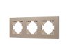 Рамка на 3 поста пластиковая Arlight FRM-PERIO-PL-3-GD 049757
