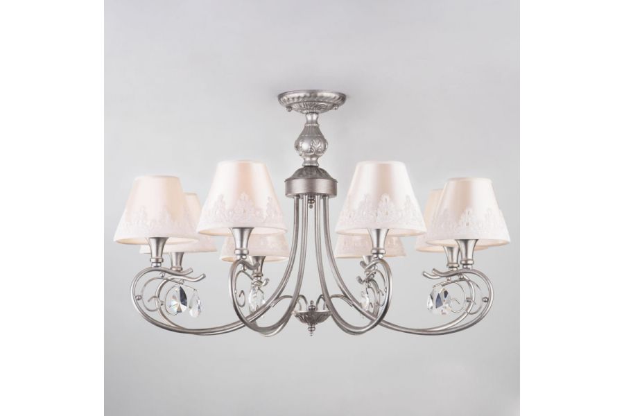 Потолочная люстра Eurosvet Incanto 60069/8 серебро