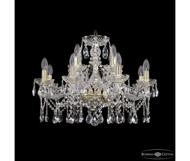 Купить Подвесная люстра Bohemia Ivele Crystal 1413/8+4/220 G Подвесная люстра Bohemia Ivele Crystal 1413/8+4/220 G