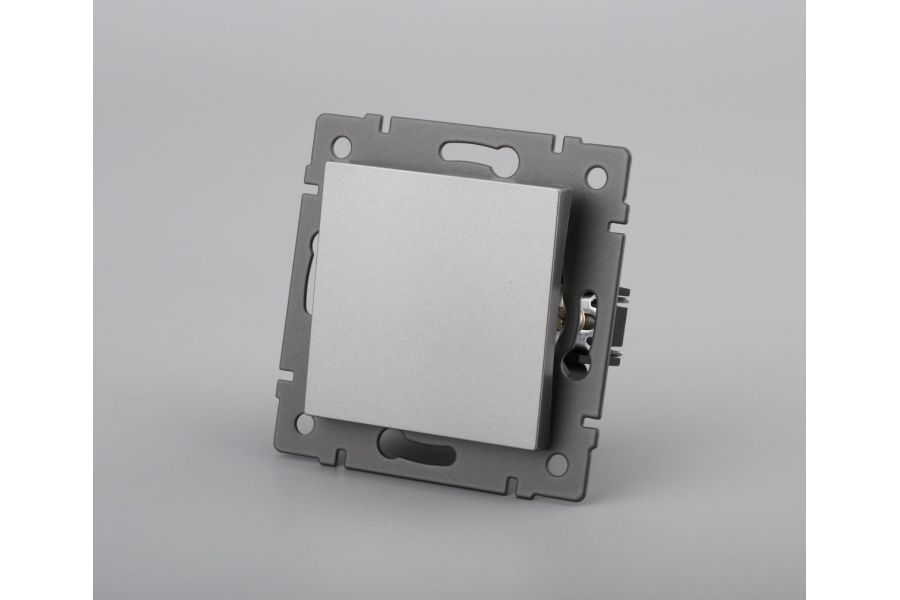 Механизм выключателя одноклавишный перекрёстный Arlight SWT-MKX1-PL-GR-V (250V, 10A) 049877