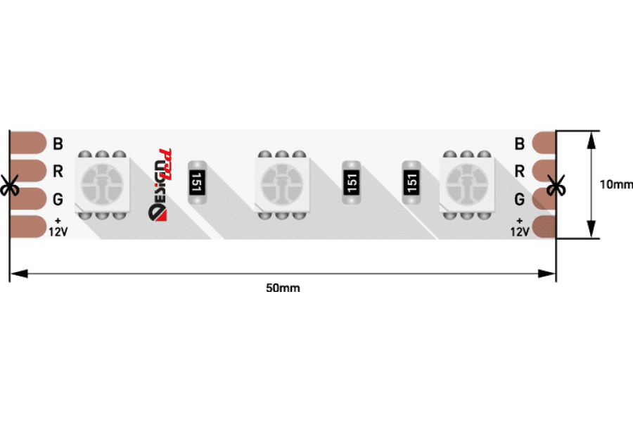 Светодиодная лента DesignLed DSG560-12-RGB-33 000603