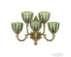 Бра Bohemia Ivele Crystal Verona 7214B16/3+2/210 FP P1 U Clear-Green/H-1H