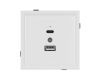 Механизм USB розетки Arlight SCT-TENDO-MUAC-PL-WH (5V, 3A, QC3) 054094