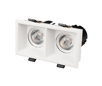Карданный светильник Arlight MS-FLOW-BUILT-S157x85-2x12W Warm3000 (WH, 38 deg, 230V) (IP20 Металл) 053778