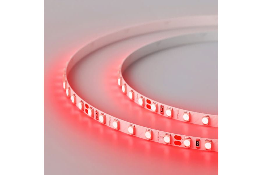 Светодиодная лента Arlight RT-A120-5mm 24V Red (9.6 W/m, IP20, 2835, 5m) 015657(2)