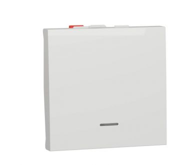 Переключатель одноклавишный с нейтралью Schneider Electric Unica New NU320318S