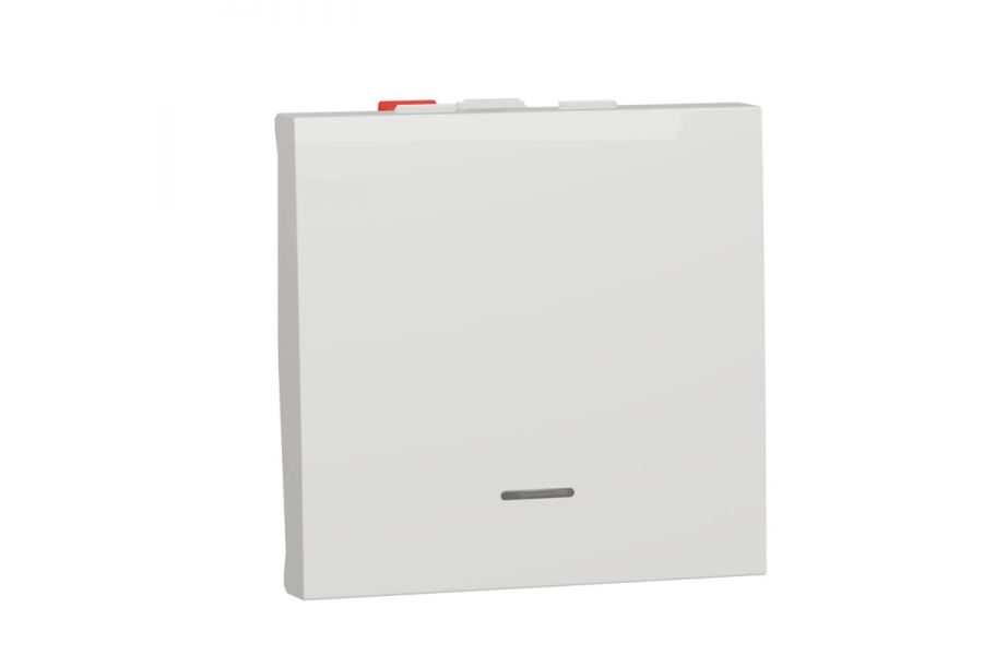 Переключатель одноклавишный с нейтралью Schneider Electric Unica New NU320318S