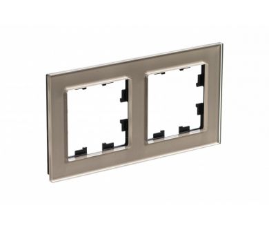 Рамка 2-ая Systeme Electric AtlasDesign Nature Стекло шампань ATN320502