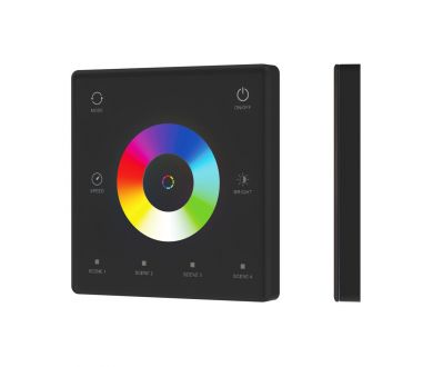 Сенсорная панель Arlight SMART-SPI-801-11-4SC-RGBW-SUF Black (3V, 2.4G) (IARL, IP20 Пластик) 061880