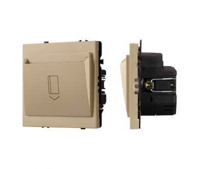 Выключатель карточный магнитный софт-тач золотой песок Arlight SWT-CRD-SFPL-GD (250V, 25A) 064813
