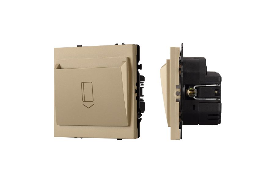Выключатель карточный магнитный софт-тач золотой песок Arlight SWT-CRD-SFPL-GD (250V, 25A) 064813