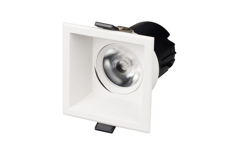 Карданный светильник Arlight MS-FLOW-BUILT-S85x85-12W Warm3000 (WH, 15 deg, 230V) (IP20 Металл) 053777