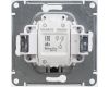 Переключатель 1-клавишный с подсветкой сх.6а, 10АХ Systeme Electric Glossa Антрацит GSL000763