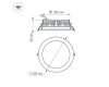 Встраиваемый светодиодный светильник Arlight LTD-220WH-Frost-30W Day White 021498