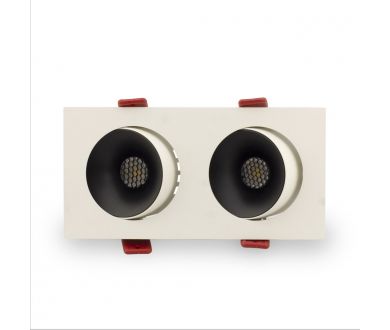 Встраиваемый светильник AM Group AM480-2 BK+WH 15,4W