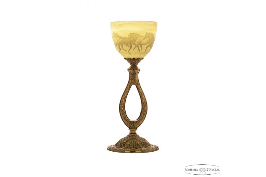 Настольная лампа Bohemia Ivele Crystal Florence 71300L/15 G P1 Horse