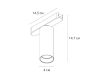 Трековый магнитный светильник Arte Lamp Rapid A6156PL-1WH