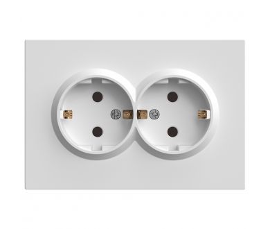 Купить Розетка 2-местная с защитной шторкой Stekker RST16-5114-01 Эмили 49882 Розетка 2-местная с защитной шторкой Stekker RST16-5114-01 Эмили 49882
