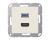 Розетка HDMI/USB Jung MAA1163