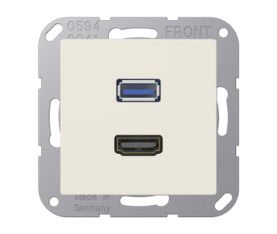 Розетка HDMI/USB Jung MAA1163