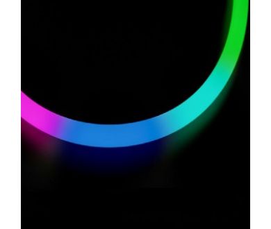 Светодиодная герметичная лента Arlight SPI-MOONLIGHT-TOP-G180-D40mm 12V RGB 360deg (21.6 W/m, IP65, 5m, wire x1) 048828
