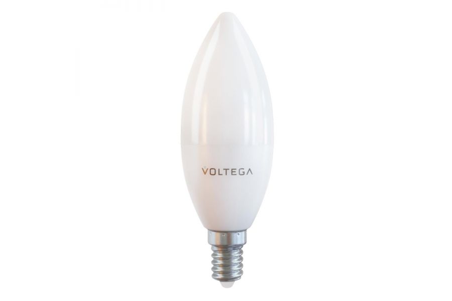 Лампа светодиодная Voltega E14 10W 4000К матовая VG2-C37E14warm10W 7065