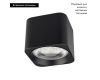 Накладной светильник Arlight SP-DICE-S78x78-10W Day4000 (BK, 24 deg, 230V) 046631