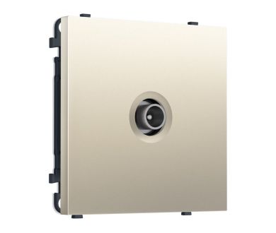 Комплект механизма TV розетки проходной SIGMA Шёлк 5-1000 MHz 4dB QUANT PRO Ambrella Volt MS553030 (SP5530, PR211)