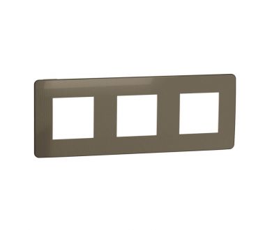Рамка 3-постовая Schneider Electric Unica New NU280651
