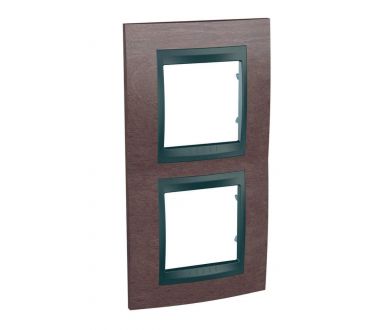 Рамка 2-постовая вертикальная Schneider Electric Unica Top MGU66.004V.2M4