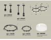 Комплект подвесного светильника Ambrella Light Techno Ring XR92221006 (A9222, A9227, C9238, C9232, N8399)