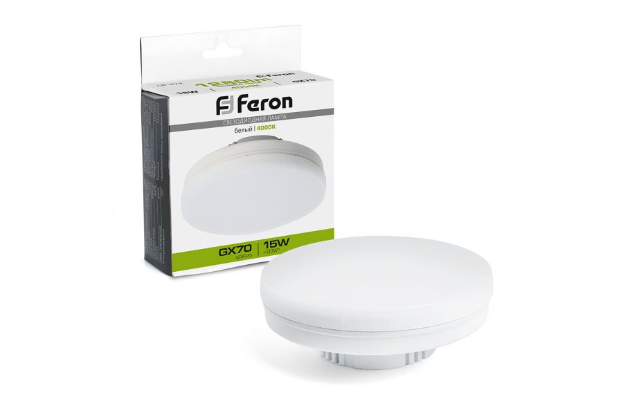 Лампа светодиодная Feron LB-472 GX70 15W 4000K 48304